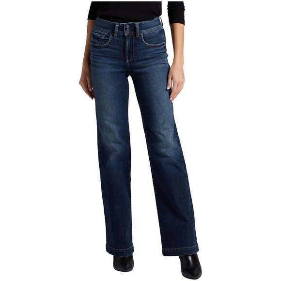 Silver Jeans Co Avery Trouser Womens 27 Bootcut Blue Stretch Denim Y2K - Picture 1 of 13